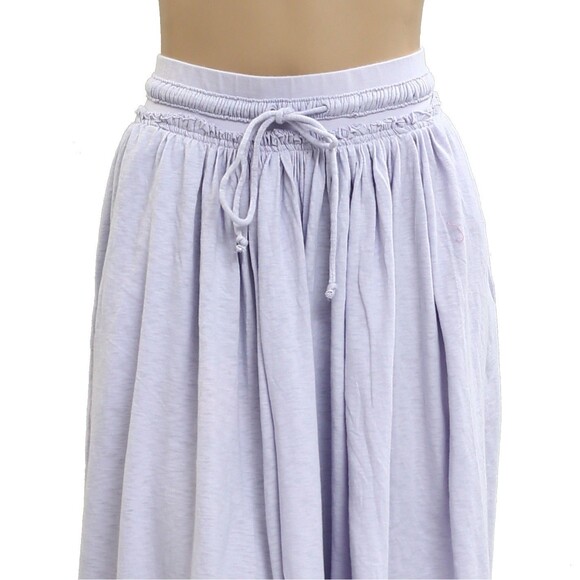 Free People Free-est Quentin Pants Mid-Rise Wide Leg Lavender Cotton M 281457 - Picture 6 of 10